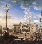 The Piazza and Church of Santa Maria Maggiore ch, PANNINI, Giovanni Paolo